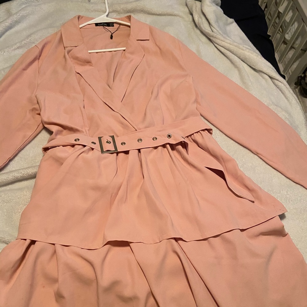 Blush Blazer Style Dress